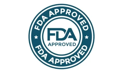 FDA registered manufacturing facility badge