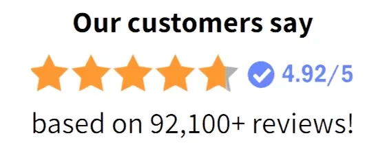 Five star rating graphic